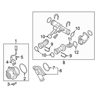 Volkswagen OE - Cooling - Water Pump (Main), (TDI S / TDI SE / TDI SEL)