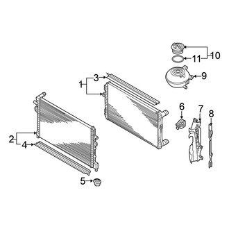 Volkswagen OE - Cooling - Radiator & Components (Engine Cooling), (1.4L)