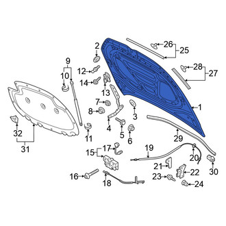 Volkswagen OE - Front Hood Panel