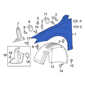 Volkswagen OE - Front Right Fender