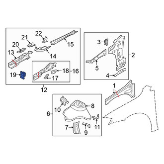 Volkswagen OE - Front Right Frame Rail End