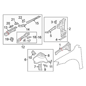 Volkswagen OE - Fender - Structural Components & Rails