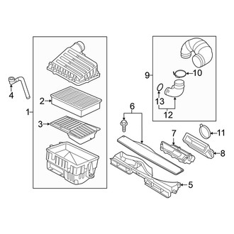Volkswagen OE - Engine / Transaxle - Air Intake (1.8L)
