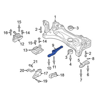 Volkswagen OE - Rear Engine Cradle Bracket