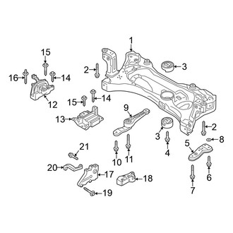 Volkswagen OE - Engine / Transaxle - Engine & Transmission Mounting (1.8L Standard Tr)