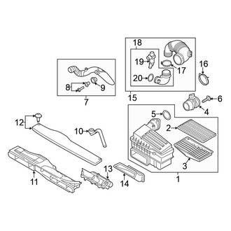 Volkswagen OE - Engine / Transaxle - Air Intake (2.0L)