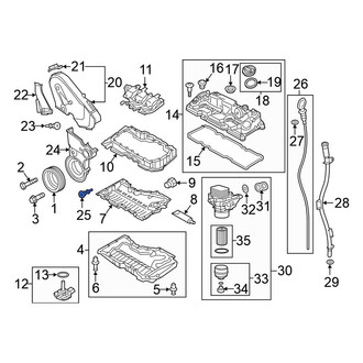 Volkswagen OE - Engine Timing Cover Bolt