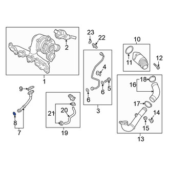 Volkswagen OE - Turbocharger Oil Line Gasket