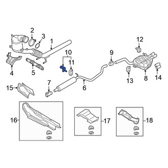 Volkswagen OE - Rear Exhaust System Hanger