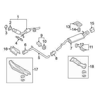 Volkswagen OE - Exhaust System - Exhaust Components