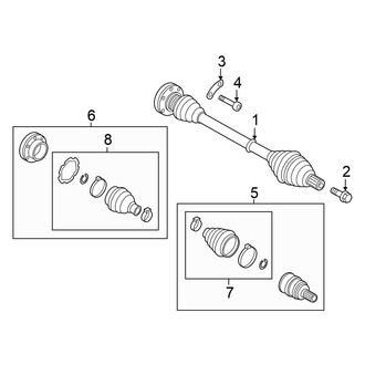 Volkswagen OE - Front Suspension - Drive Axles (Standard Tr)