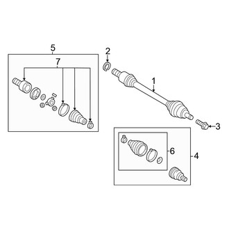 Volkswagen OE - Front Suspension - Drive Axles (1.4L)
