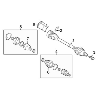 Volkswagen OE - Front Suspension - Drive Axles (AWD)