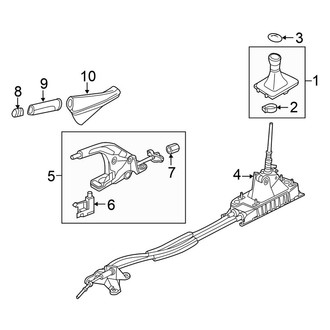 Volkswagen OE - Center Console (Lever Components), (Standard Tr)