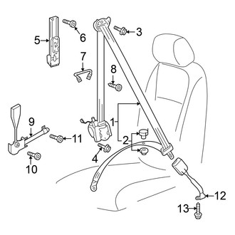 Volkswagen OE - Restraint Systems - Front Seat Belts
