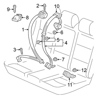 Volkswagen OE - Restraint Systems - Rear Seat Belts