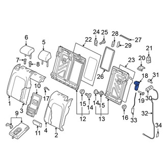 Volkswagen OE - Rear Right Folding Seat Latch