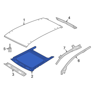 Volkswagen OE - Right Roof Side Rail Reinforcement