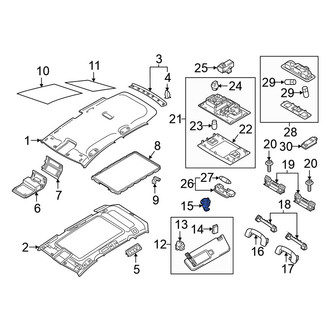 Volkswagen OE - Front Sun Visor Holder
