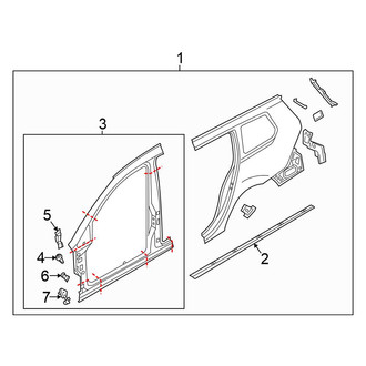 Volkswagen OE - Pillars, Rocker & Floor - Aperture Panel