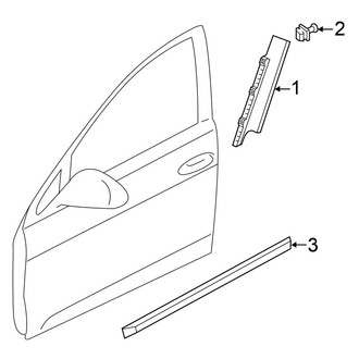 Volkswagen OE - Front Door - Exterior Trim