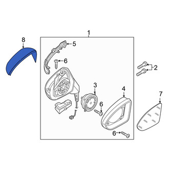 Volkswagen OE - Front Left Door Mirror Cover
