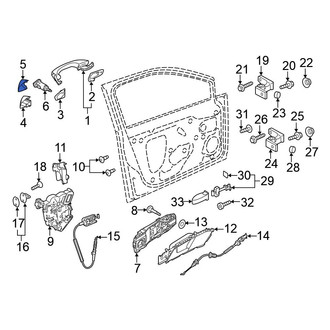 Volkswagen OE - Left Door Lock Cylinder Cap