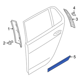 Volkswagen OE - Rear Right Door Molding
