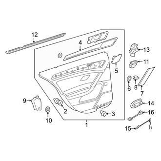 Volkswagen OE - Rear Door - Interior Trim