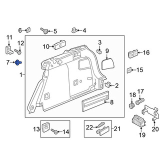 Volkswagen OE - Quarter Panel Trim Panel Clip