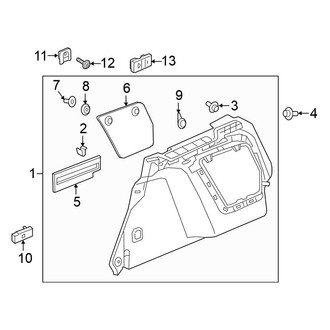 Volkswagen OE - Quarter Panel - Interior Trim (Left Side, Wheelhouse Trim)