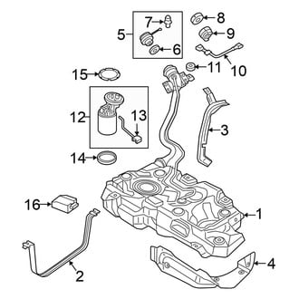 Volkswagen OE - Fuel System Components (TDI S / TDI SE / TDI SEL)