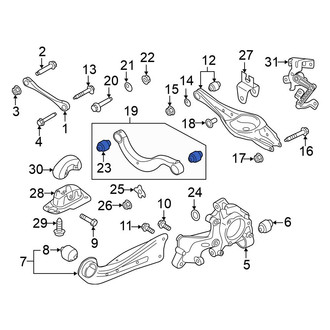 Volkswagen OE - Front Rearward Suspension Control Arm Bushing