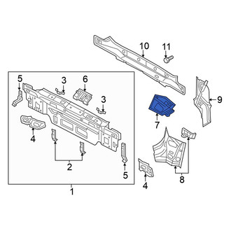 Volkswagen OE - Rear Left Rear Body Panel Extension
