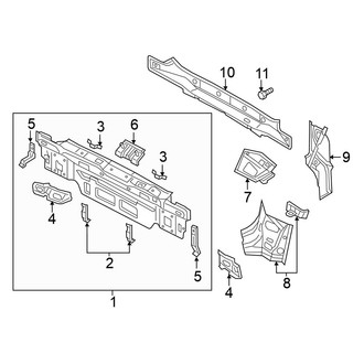 Volkswagen OE - Rear Body & Floor - Rear Body