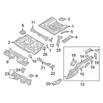 Volkswagen OE - Rear Body & Floor - Floor & Rails