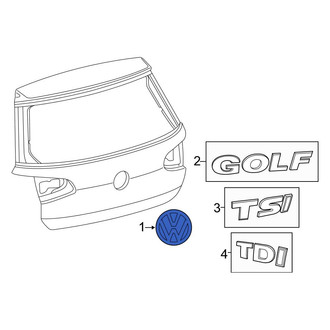 Volkswagen OE - Rear Hatch Emblem