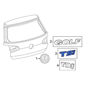Volkswagen OE - Rear Hatch Emblem