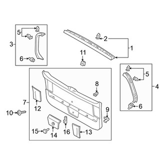 Volkswagen OE - Lift Gate - Interior Trim