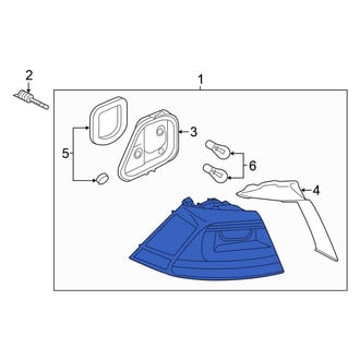 Volkswagen OE - Left Outer Tail Light Assembly