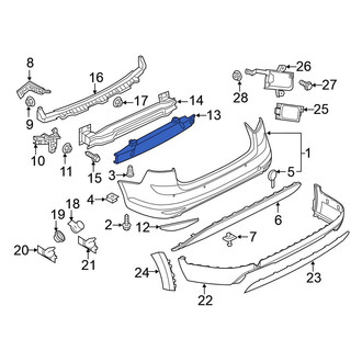 Volkswagen OE - Front Bumper Impact Absorber