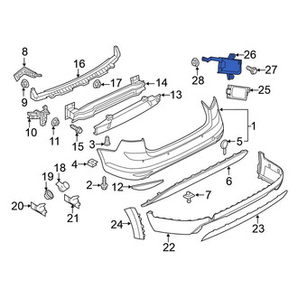 Volkswagen OE - Left Blind Spot Detection System Warning Sensor Bracket