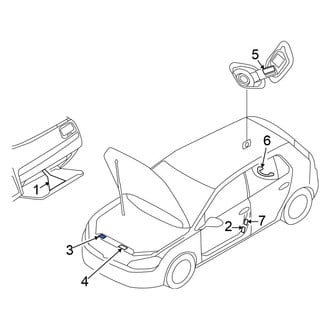 Volkswagen OE - A/C System Information Label