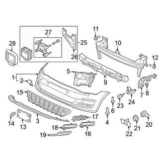 Volkswagen OE - Front Bumper - Bumper & Components