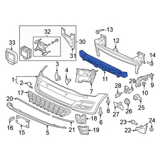 Volkswagen OE - Front Bumper Impact Absorber