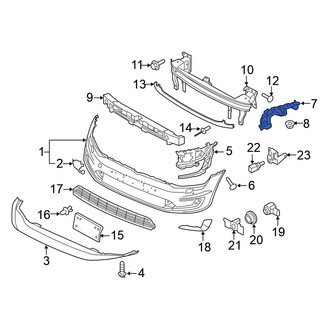 Volkswagen OE - Front Left Bumper Guide