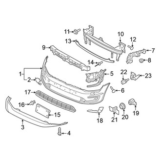 Volkswagen OE - Front Bumper - Bumper & Components