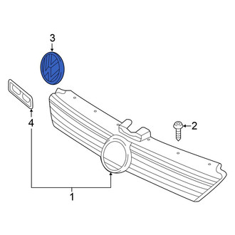 Volkswagen OE - Front Grille Emblem