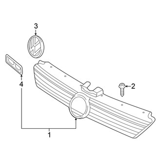 Volkswagen OE - Grille & Components (Limited Edition / SE / SEL Premium)