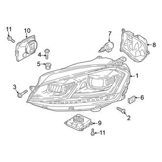 Volkswagen OE - Front Lamps - Headlamps (LED)